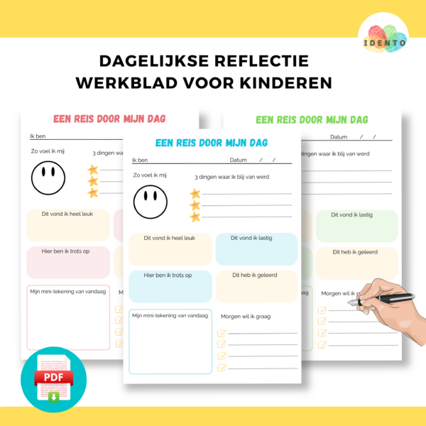 Een reis door mijn dag | werkblad